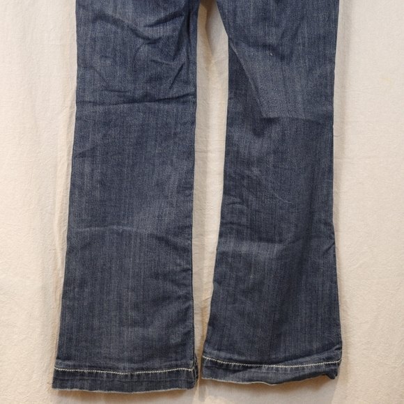 Miss Me Wide Leg Mid Rise Bling Jeans 27 JPS5148-2 MK14 Y2K Vintage Style - Picture 9 of 14